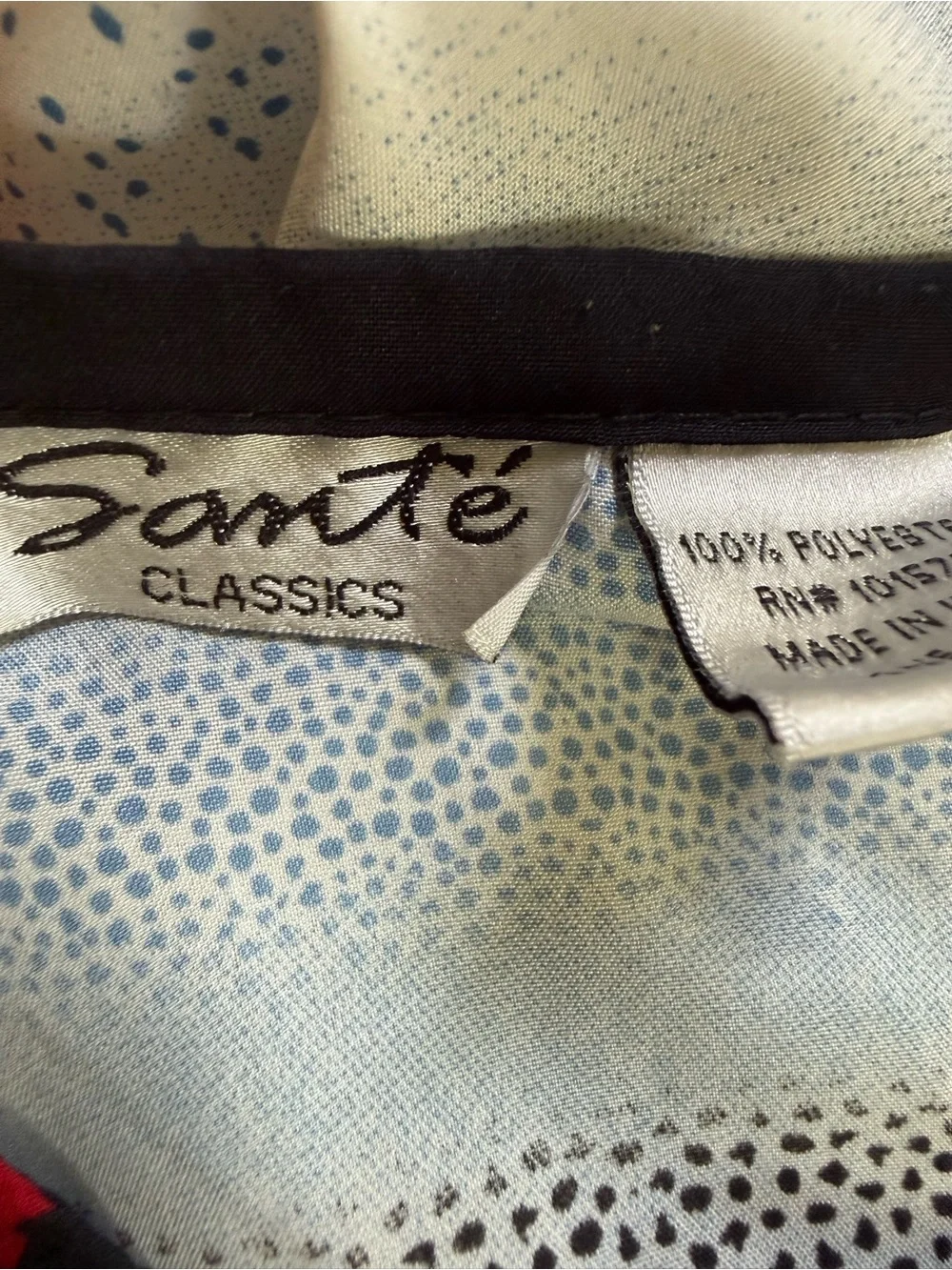 Santé Classics Bohemian V-Neck Kimono in Orange, Black and Blue